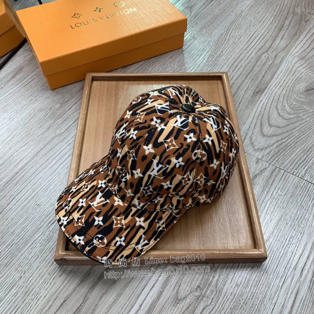 LV新品男士帽子 路易威登斑馬紋印花棒球帽鴨舌帽  mm1331